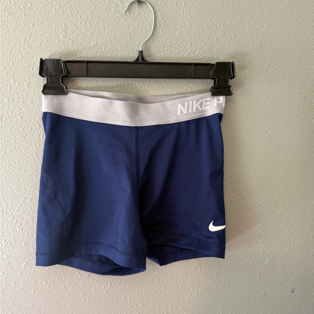 Nike Blue and Gray Athletic Shorts